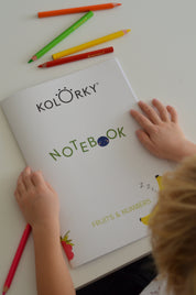 Füzet Gyümölcsök és számok