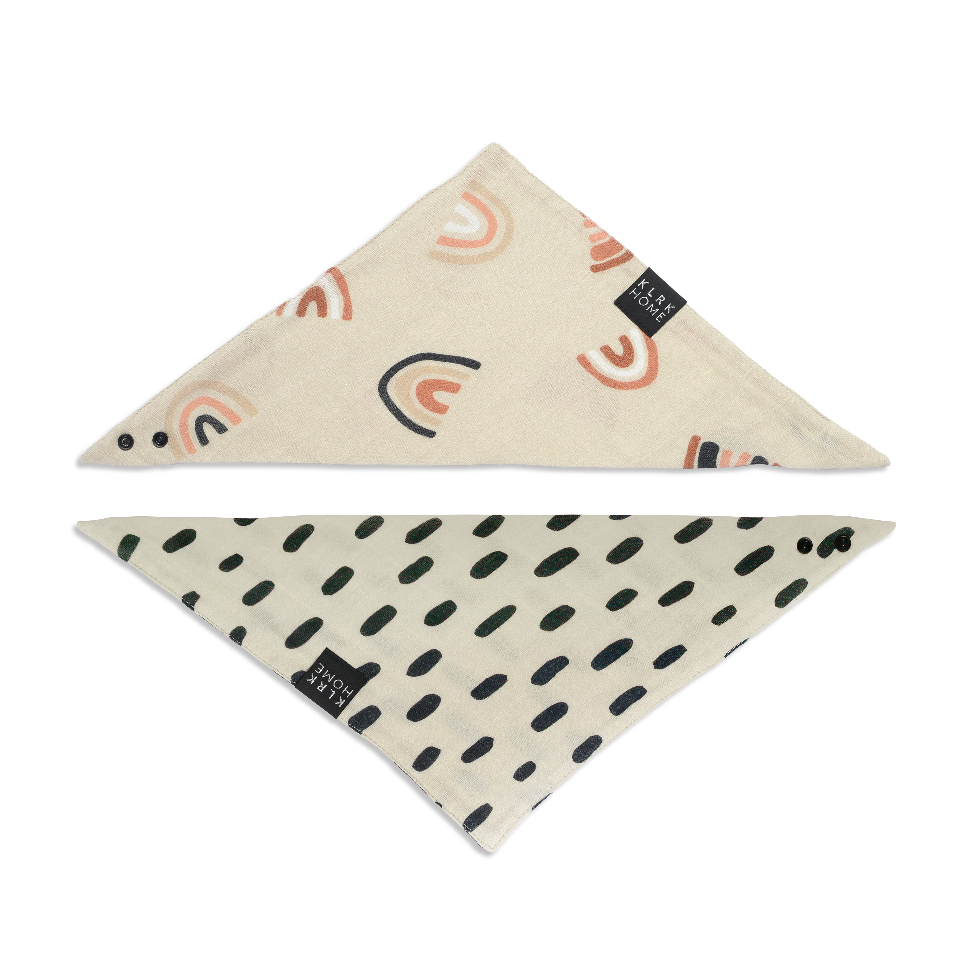 KLRK HOME Gyerek kétoldalas kendők R&R, 2 db