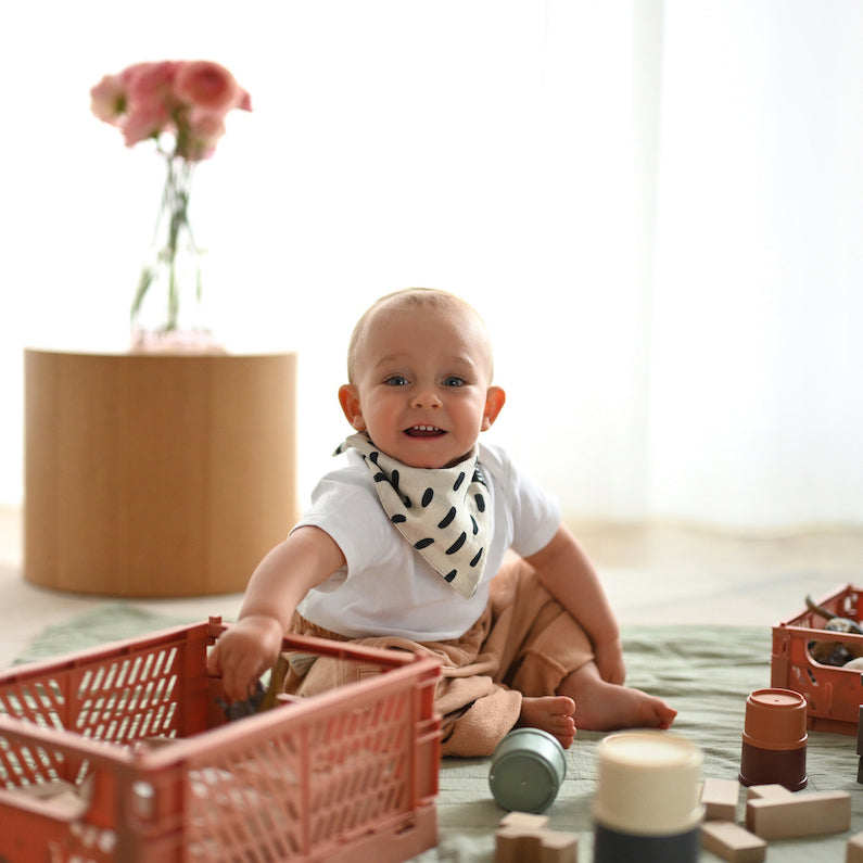 KLRK HOME Gyerek kétoldalas kendők R&R, 2 db