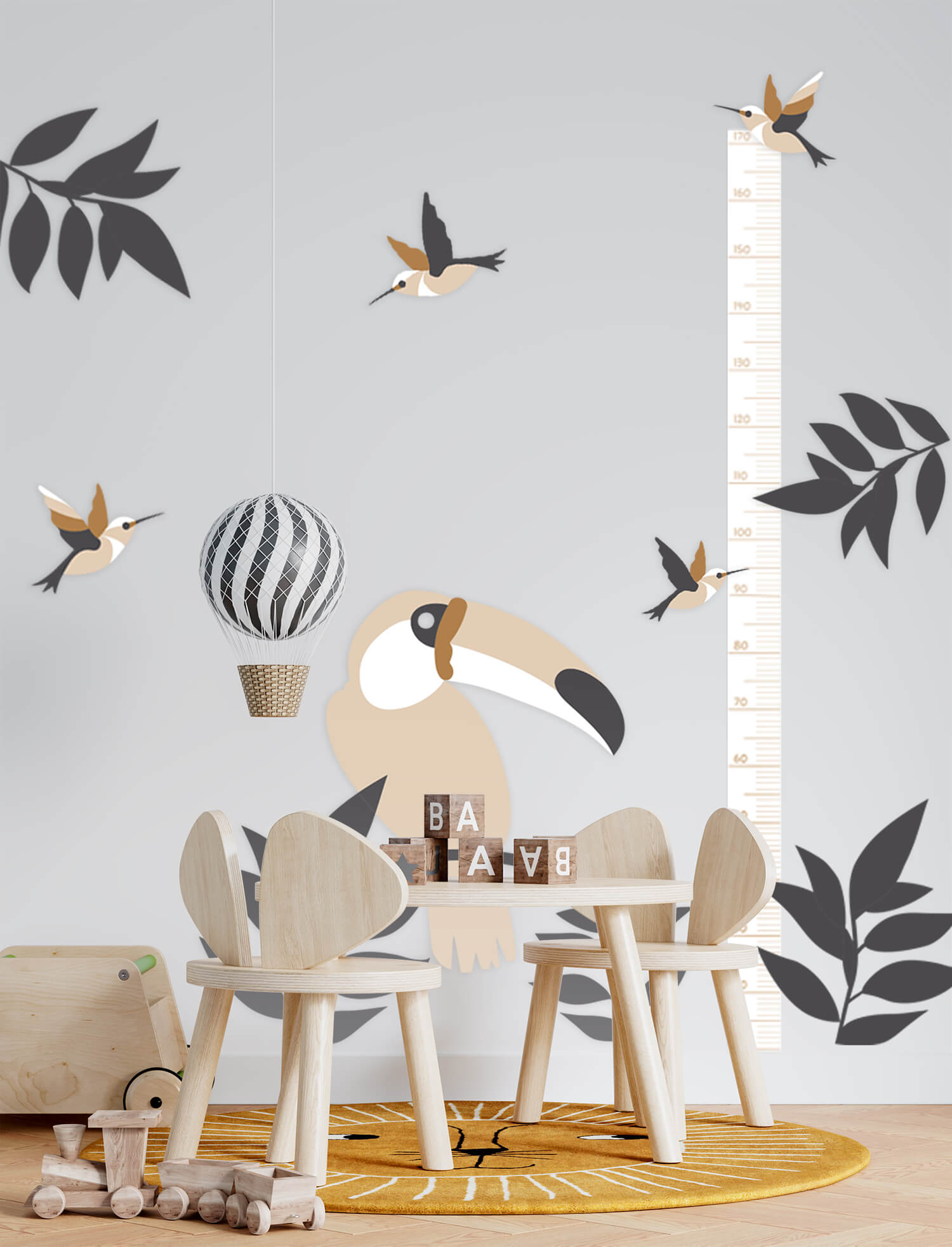 Öntapadós magasságmérő TOUCAN, 12 db