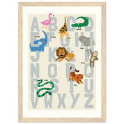 21x29.7 cm / 8x12" - Vertical - Wood frame - Map
