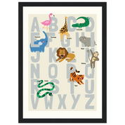 21x29.7 cm / 8x12" - Vertical - Black frame - Map