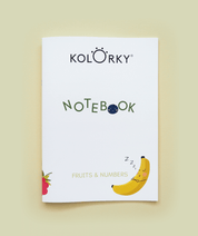 Füzet Gyümölcsök és számok