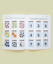 Füzet Gyümölcsök és számok